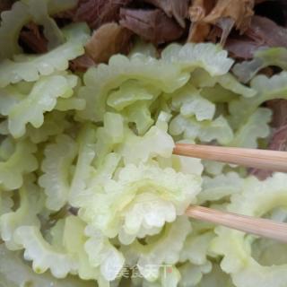 苦瓜拌鸽胸肉的做法步调：8