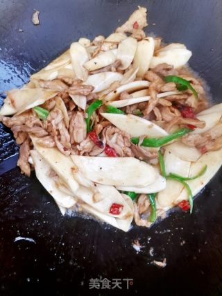 茭利剑炒肉丝的做法步调：6