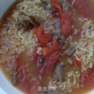 番茄牛肉煮泡里的做法步调：10