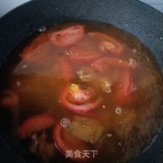 番茄牛肉煮泡里的做法步调：6