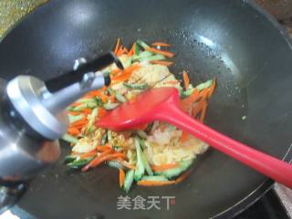 单丝炒鸡蛋的做法步调：6