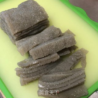 素毛肚拌肥牛的做法步调：3