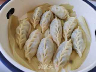土豆泥饺子皮+荠菜肉馅蒸饺的做法步调：12