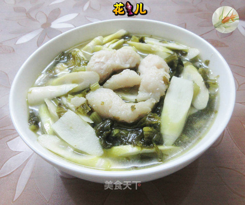 咸菜家山笋煮巴鲨鱼柳的做法