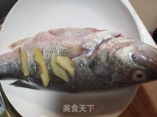 家常浑蒸鲈鱼的做法步调：1