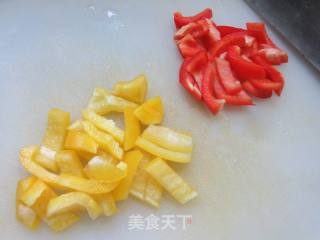 彩椒鸡胸肉炒家山笋的做法步调：6