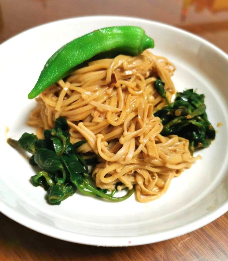 金针菇麻酱拌里的做法
