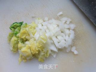 年夜娃娃菜肉馅荞麦饺子的做法步调：5