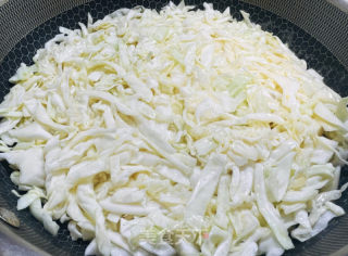 加脂餐～鸡蛋包菜饼的做法步调：5