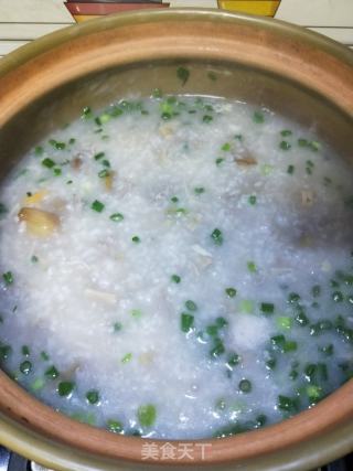 肉沫瑶柱板栗粥的做法步调：11