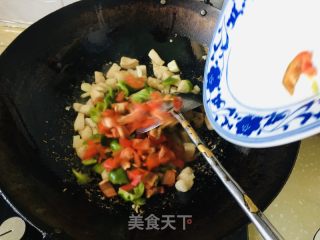 单椒鸡丁的做法步调：8