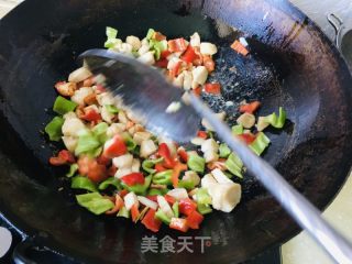单椒鸡丁的做法步调：9