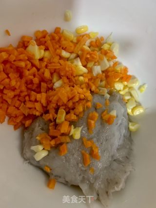 萵荀蒸蝦球的做法步调：2