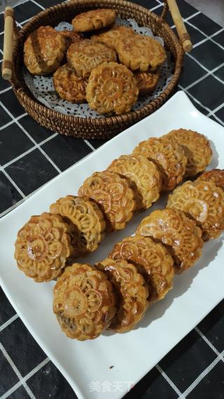 广式豆沙月饼的做法步调：17
