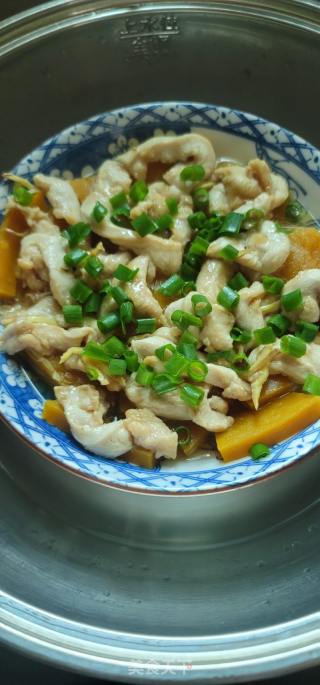 鸡胸肉蒸北瓜的做法步调：8