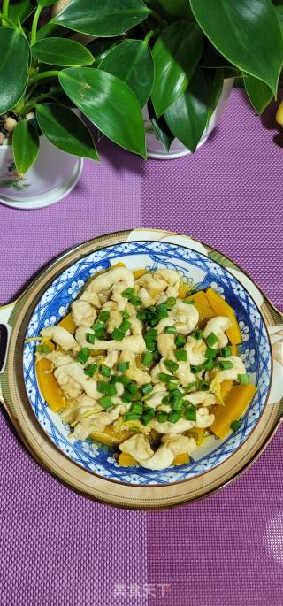 鸡胸肉蒸北瓜的做法步调：9