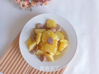 土豆烤肠的做法步调：7