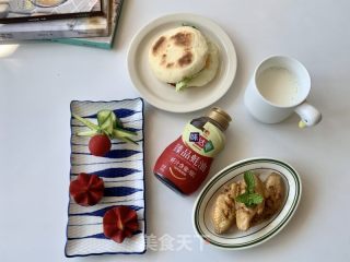 阳光早饭——去几只蚝油鸡翅的做法步调：14