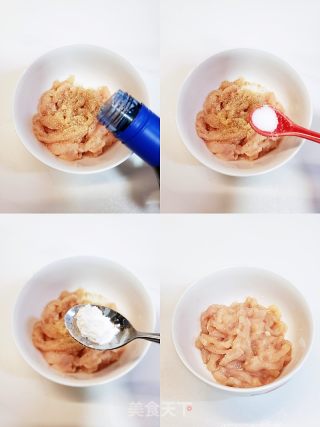 酸苦陈喷鼻下饭菜～鱼喷鼻鸡丝的做法步调：1