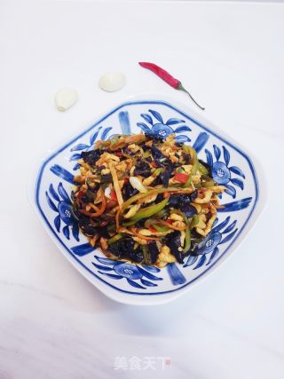 酸苦陈喷鼻下饭菜～鱼喷鼻鸡丝的做法步调：12