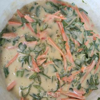 喷鼻煎鸡蛋饹饼的做法步调：5