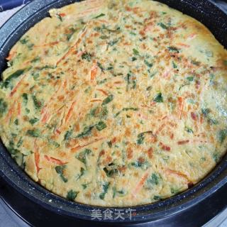 喷鼻煎鸡蛋饹饼的做法步调：8