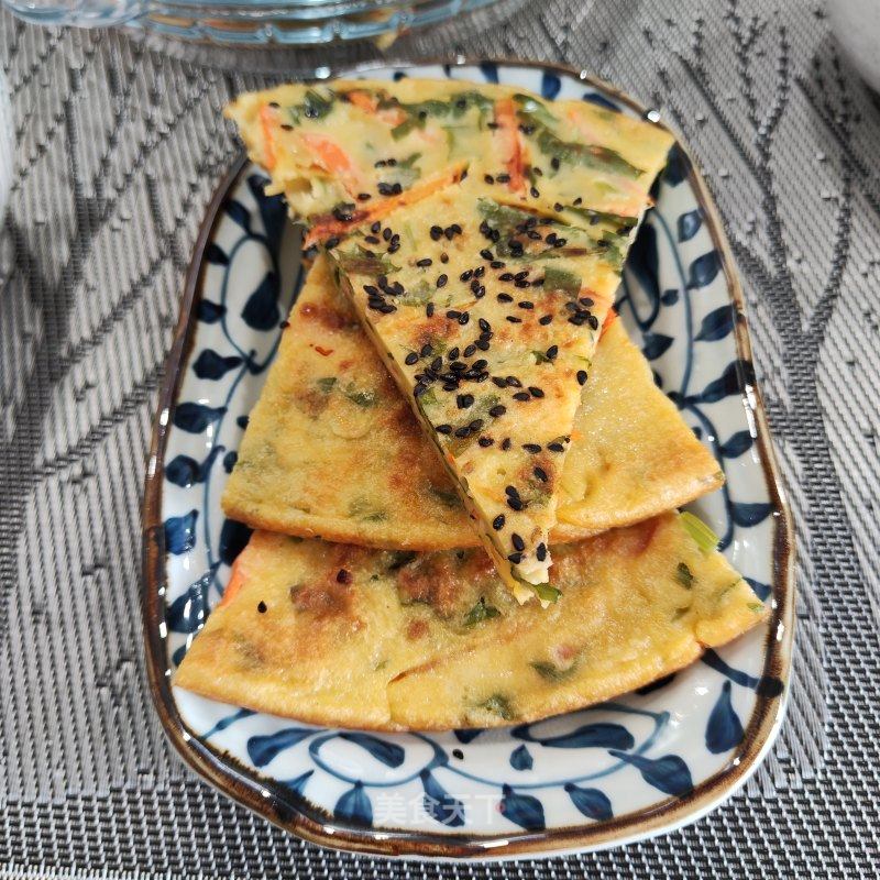 喷鼻煎鸡蛋饹饼的做法