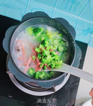 水腿京彩粥的做法步调：7
