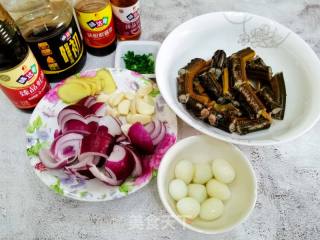 色喷鼻味俱齐的家常菜/白烧黄鳝鹌鹑蛋的做法步调：4