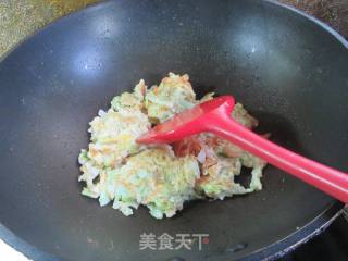 虾皮包心菜摊鸡蛋的做法步调：7