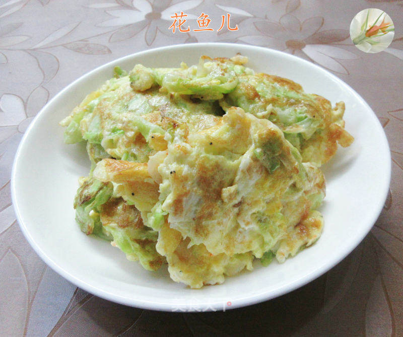 虾皮包心菜摊鸡蛋的做法