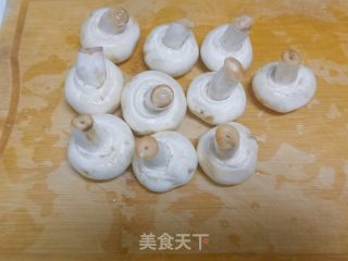 一心一个烤心蘑的做法步调：1