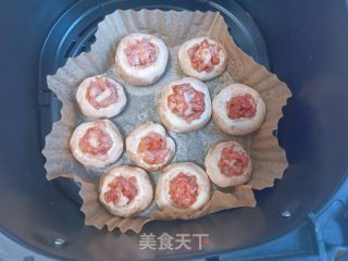 一心一个烤心蘑的做法步调：8