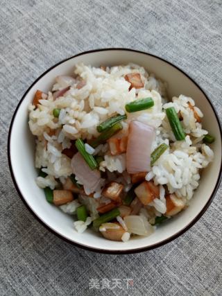 时蔬炒饭的做法步调：7