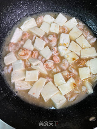 虾仁豆腐的做法步调：8