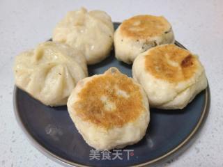 酸菜肉沫死煎包的做法步调：12