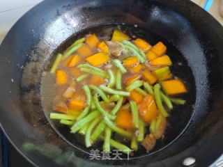 北瓜豆角焖里的做法步调：8