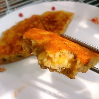 喷鼻蕉蛋饼的做法步调：7