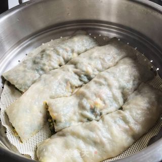 韭菜鸡蛋滋卷的做法步调：11