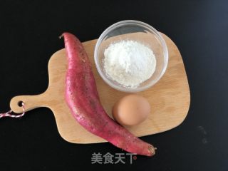 奶喷鼻白薯饼的做法步调：1