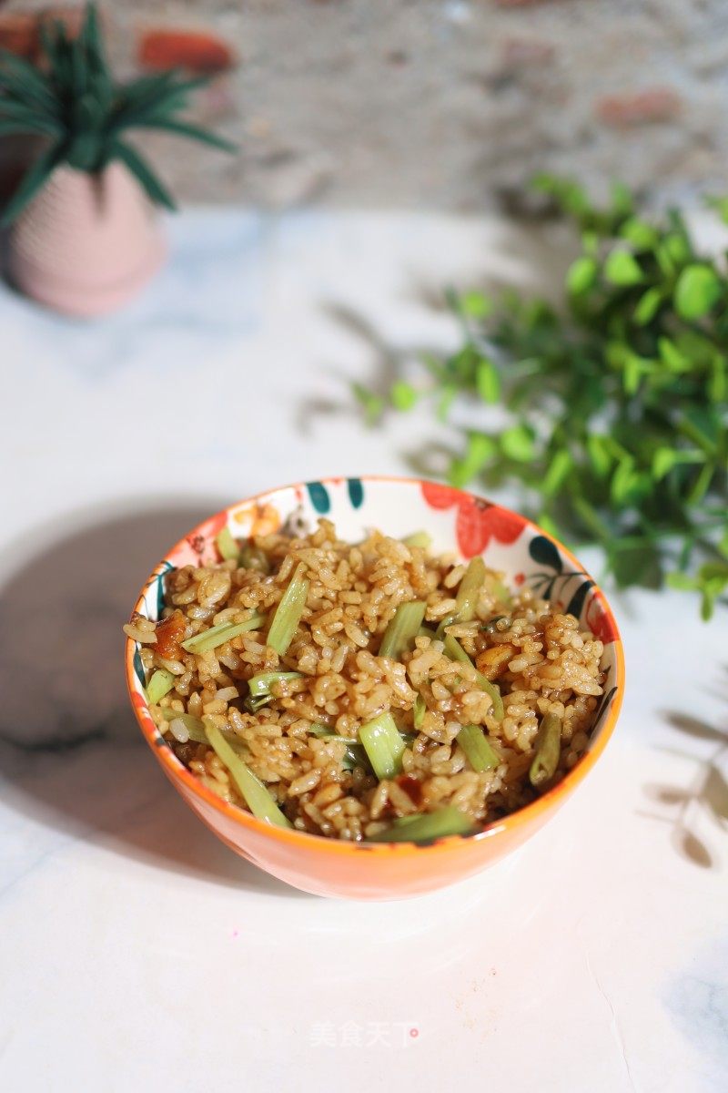 空心菜根炒饭的做法