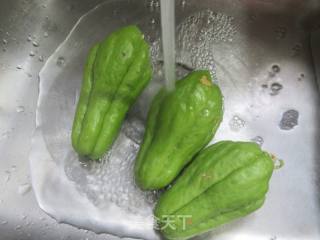 佛脚瓜肉馅荞麦饺子的做法步调：2