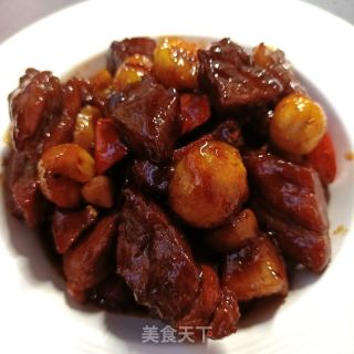板栗烧肉的做法步调：28