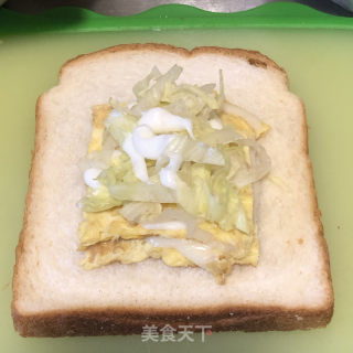 便利早饭鸡蛋三明治的做法步调：8