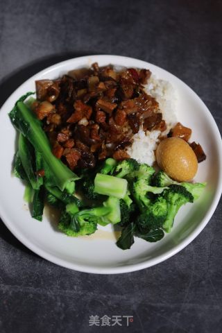 台湾卤肉饭的做法步调：9
