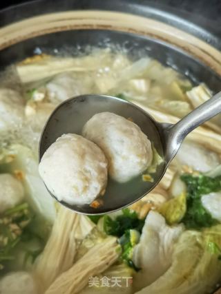 鱼丸纯菜煲的做法步调：12