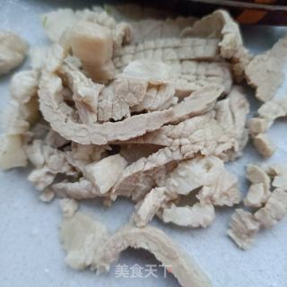 煮肉炒黑塌菜的做法步调：4