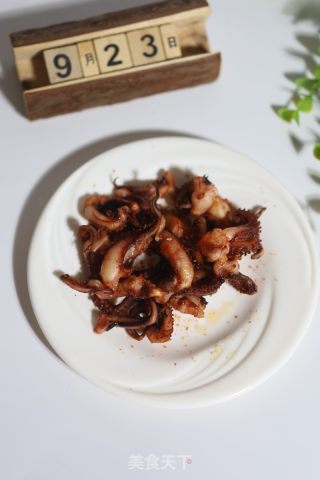 烤鱿鱼卷的做法步调：5