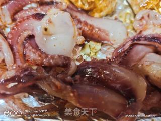 烤鱿鱼卷的做法步调：4