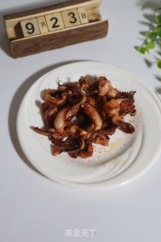 烤鱿鱼卷的做法步调：6